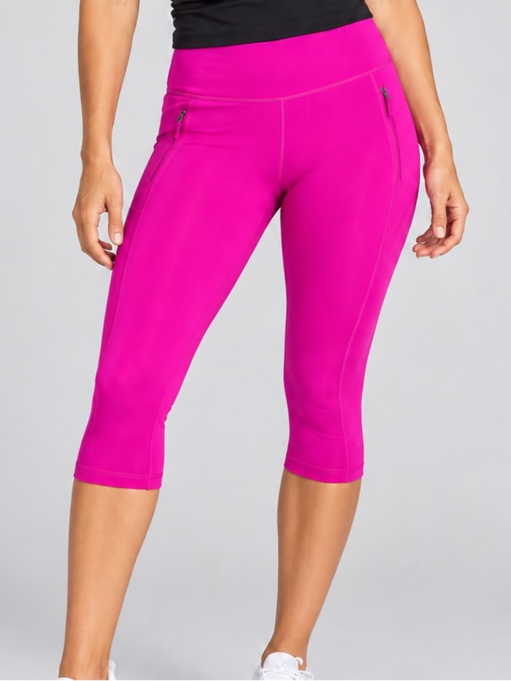 Athleta Dobby Be Free Knicker Capri Leggings Magenta Women’s MP